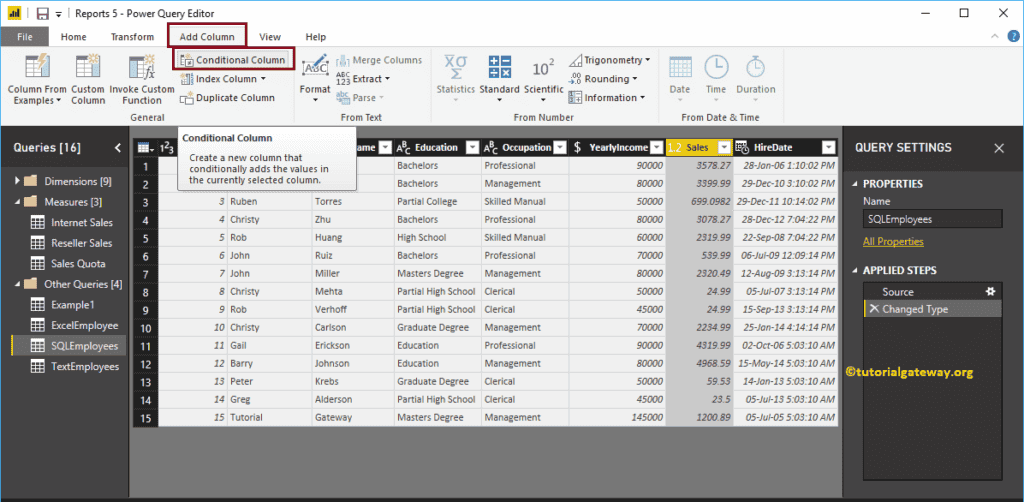 Add Conditional Column in Power BI 3