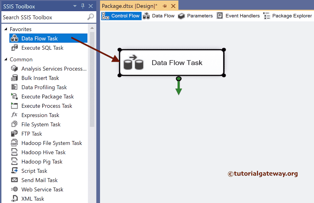 Add Data Flow Task to Package