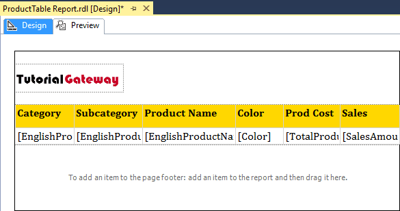 Add Headers and Footers to a Report 8