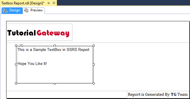 Expand or sink TextBox in a Report and Insert text inside a SSRS report textbox