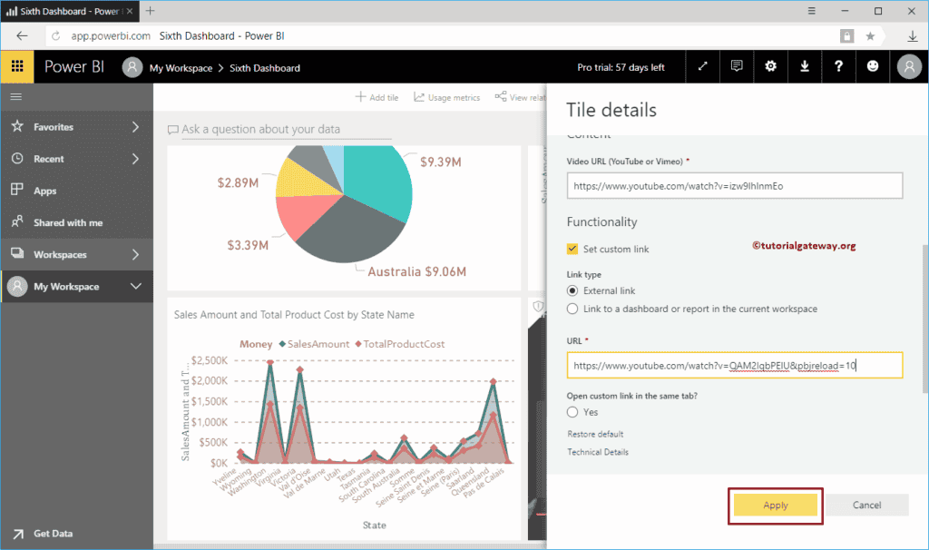 Add Video to Dashboard 2