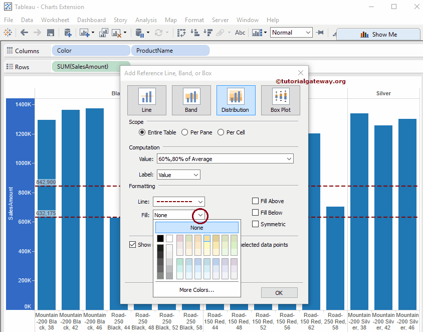 Add Reference Distributions in Tableau 5