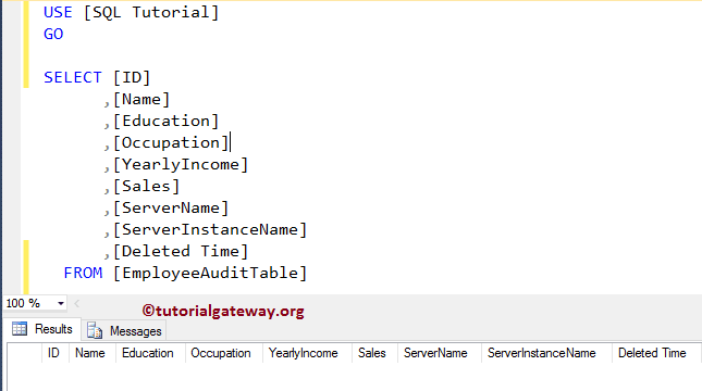 After DELETE Triggers in SQL Server 1