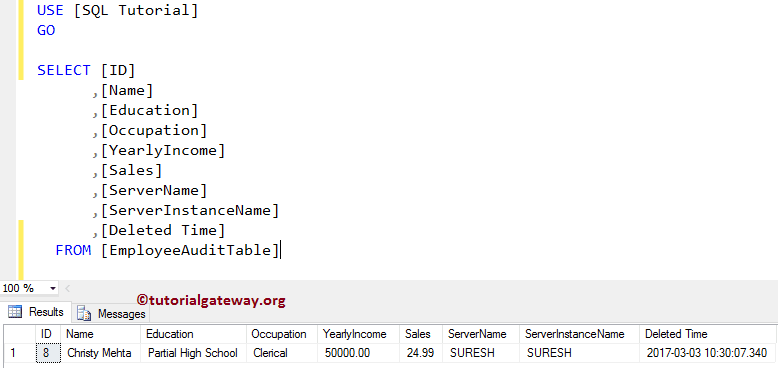 After DELETE Triggers in SQL Server 6