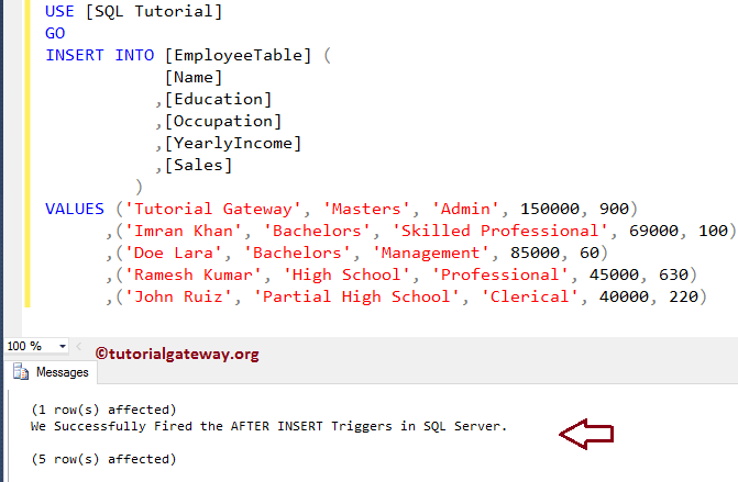 After INSERT Triggers in SQL Server 5