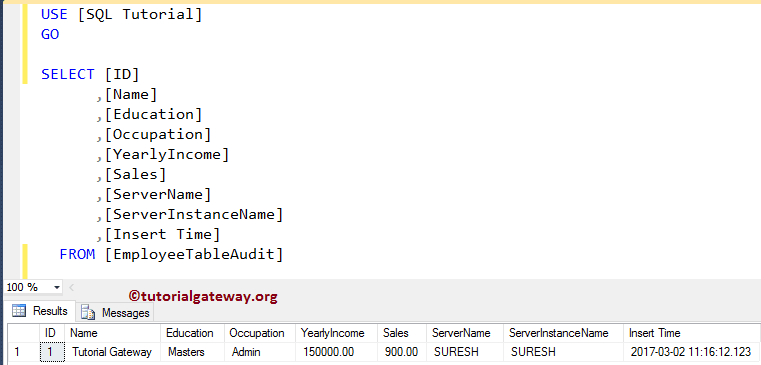 After INSERT Triggers in SQL Server 7