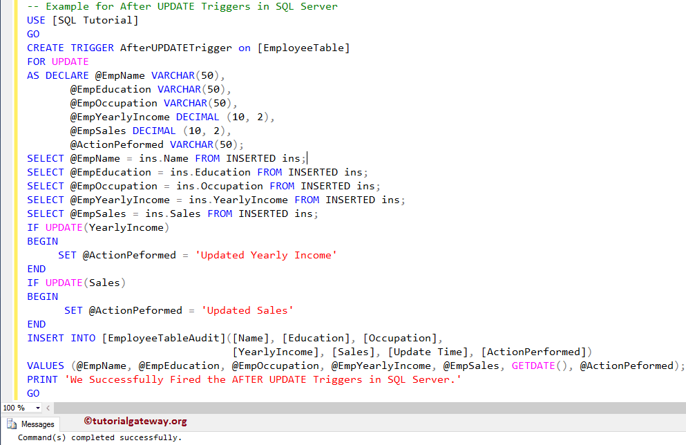 After UPDATE Triggers in SQL Server 3