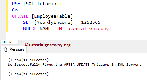 After UPDATE Triggers in SQL Server 5