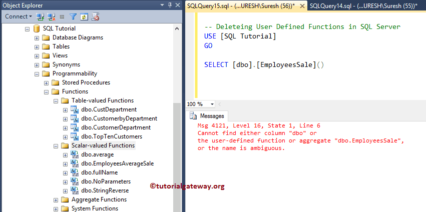 Alter User Defined Functions 16