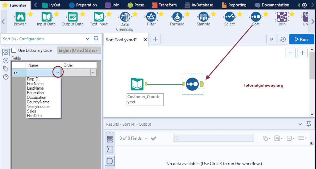 Sort Tool - Ascending and Descending 4
