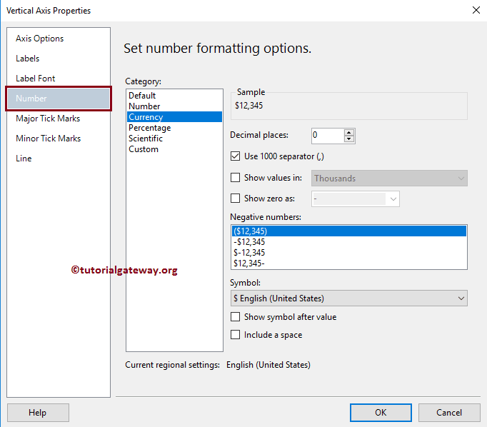 Format SSRS Area Chart Numbers and Currency 14