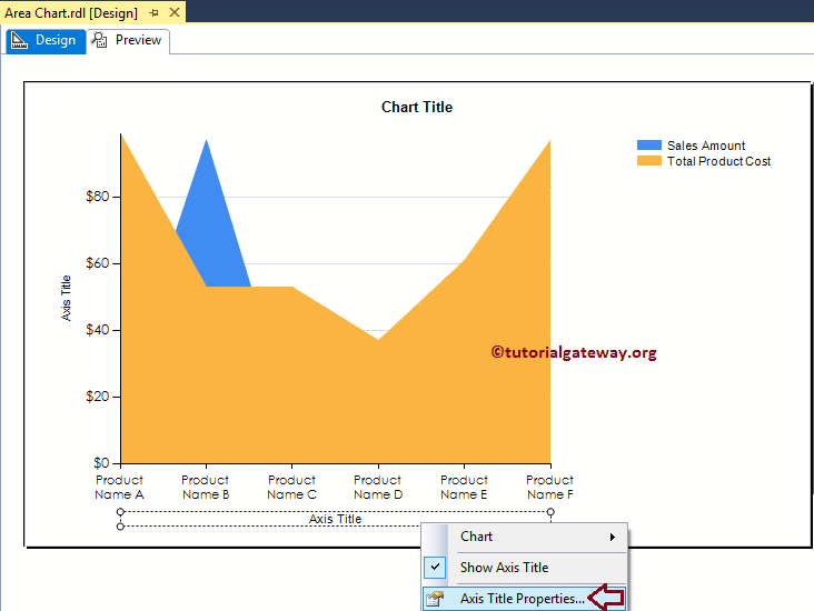 Format SSRS Area Chart Axis Title 15