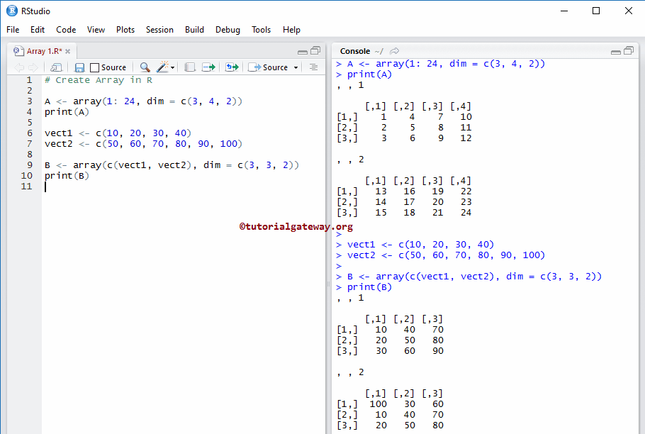 Array in R Programming 1