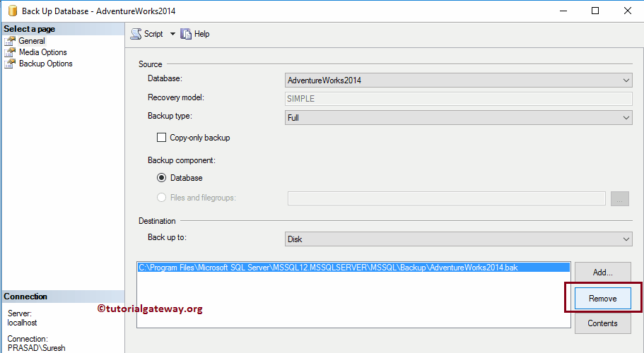 Full Backup Database