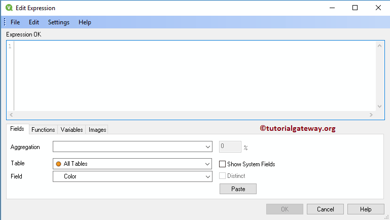 Edit Expression window 8