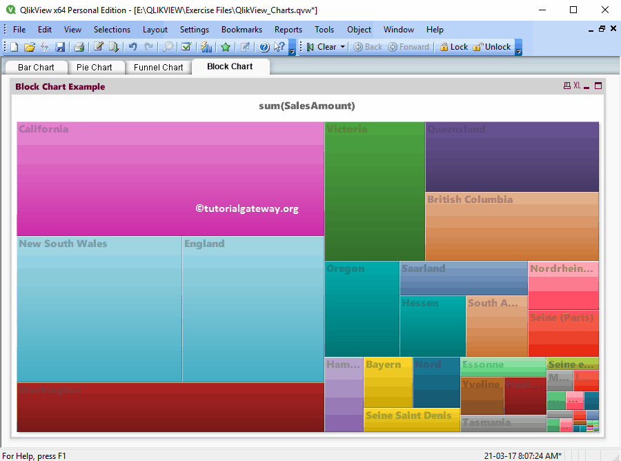 Block Chart in QlikView 16