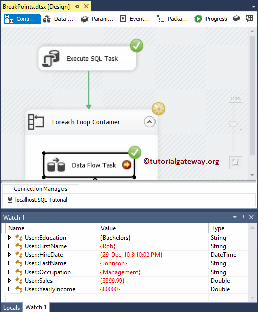 Variable update with second row