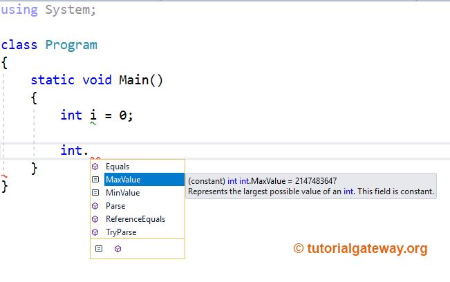 C# Built in Types 1