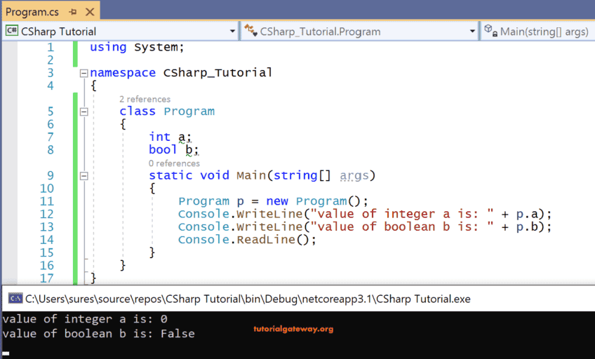 C# Constructor 1