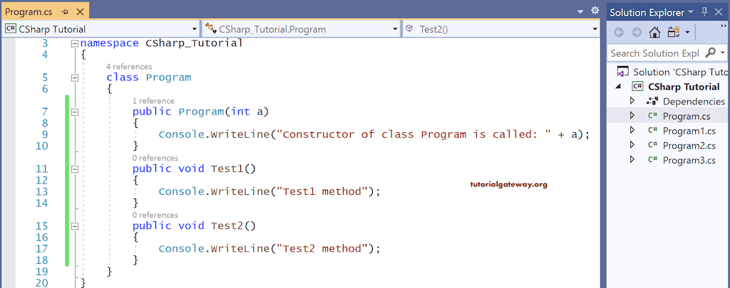 parameterized constructor