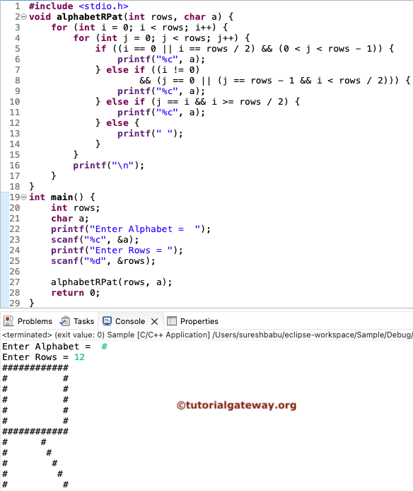 Program to Print Alphabet R Pattern