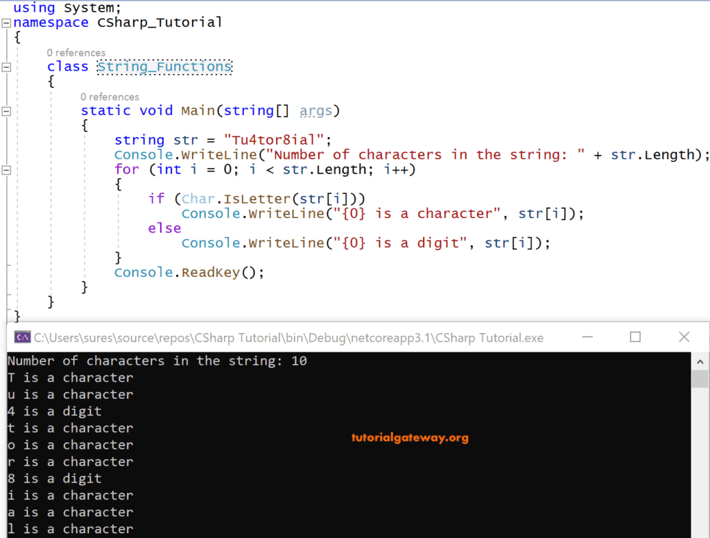 C# String Functions 1