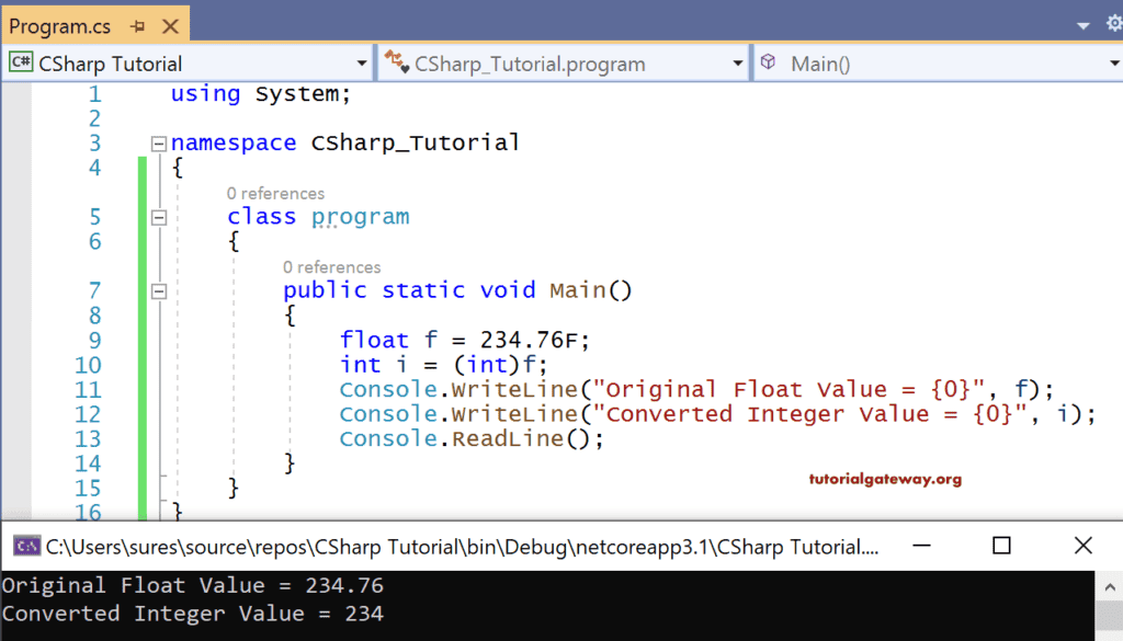 C# Datatype Conversion Casting 1
