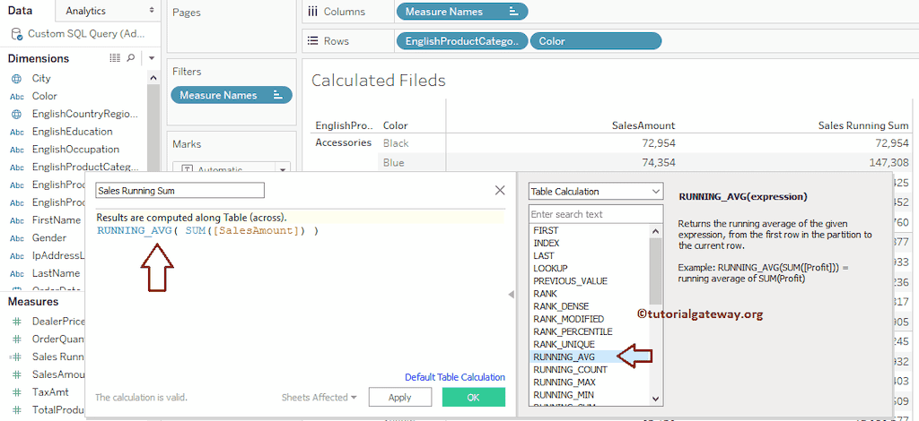 Edit The calculated Field expression