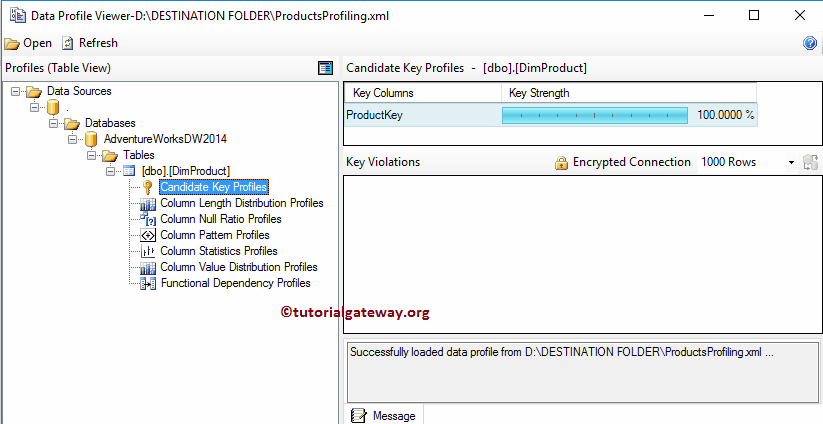 Candidate Key Profiles