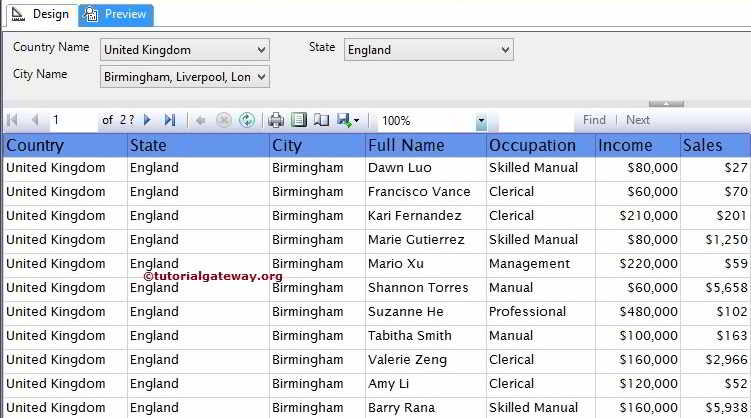 SSRS Cascading Parameters 6