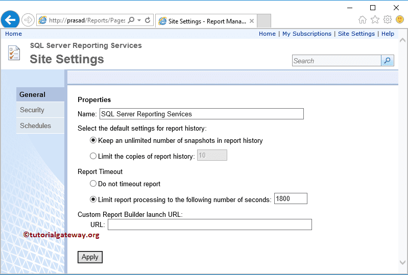 General Site Settings 3