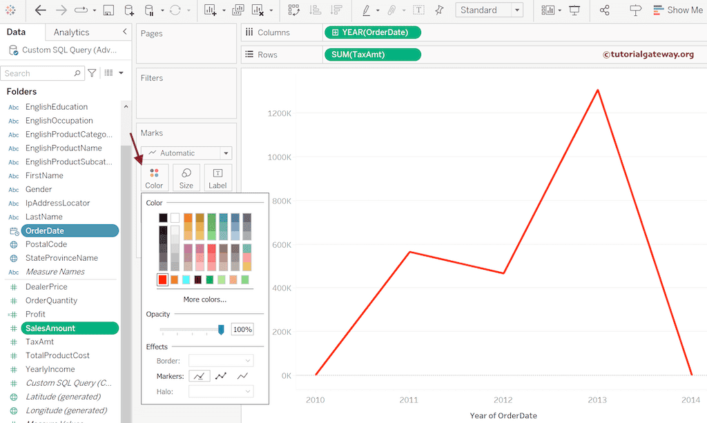 Change Line Chart Colors 1