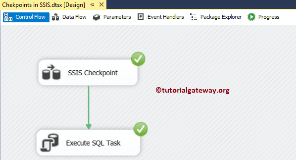 Checkpoints in SSIS Example 11