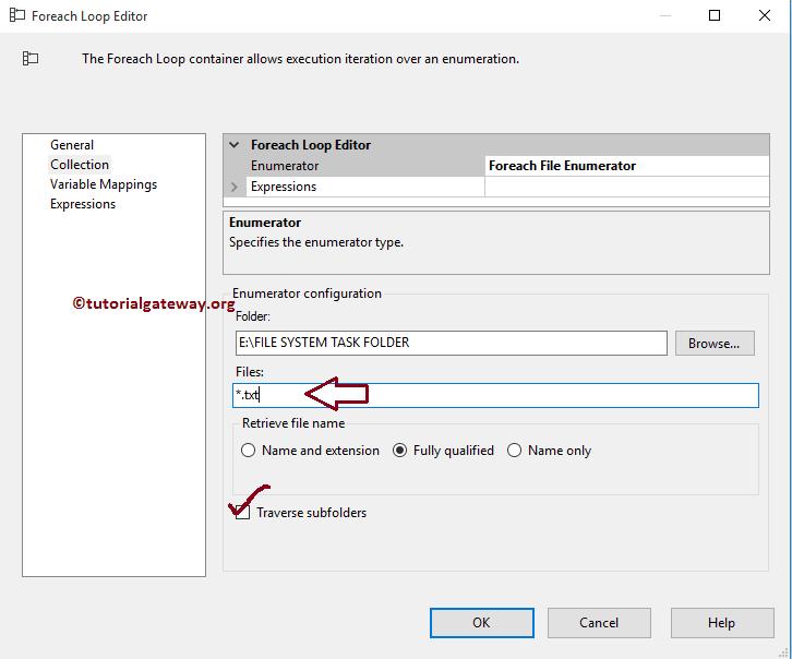 Choose ForEach Loop Text Files