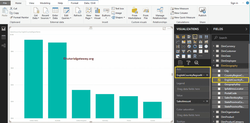 Clustered Column Chart in Power BI 3