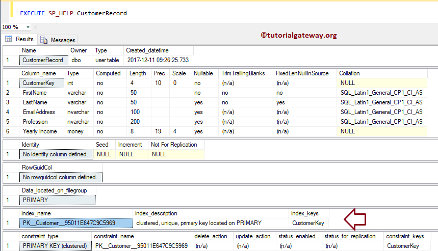 SQL Server Clustered Indexes 3
