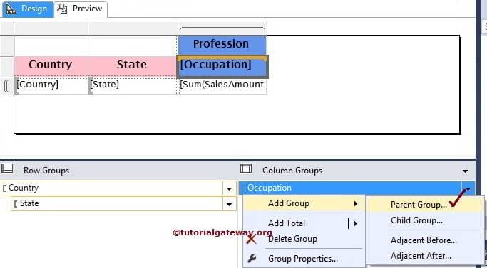 Column Grouping in Matrix Report 1