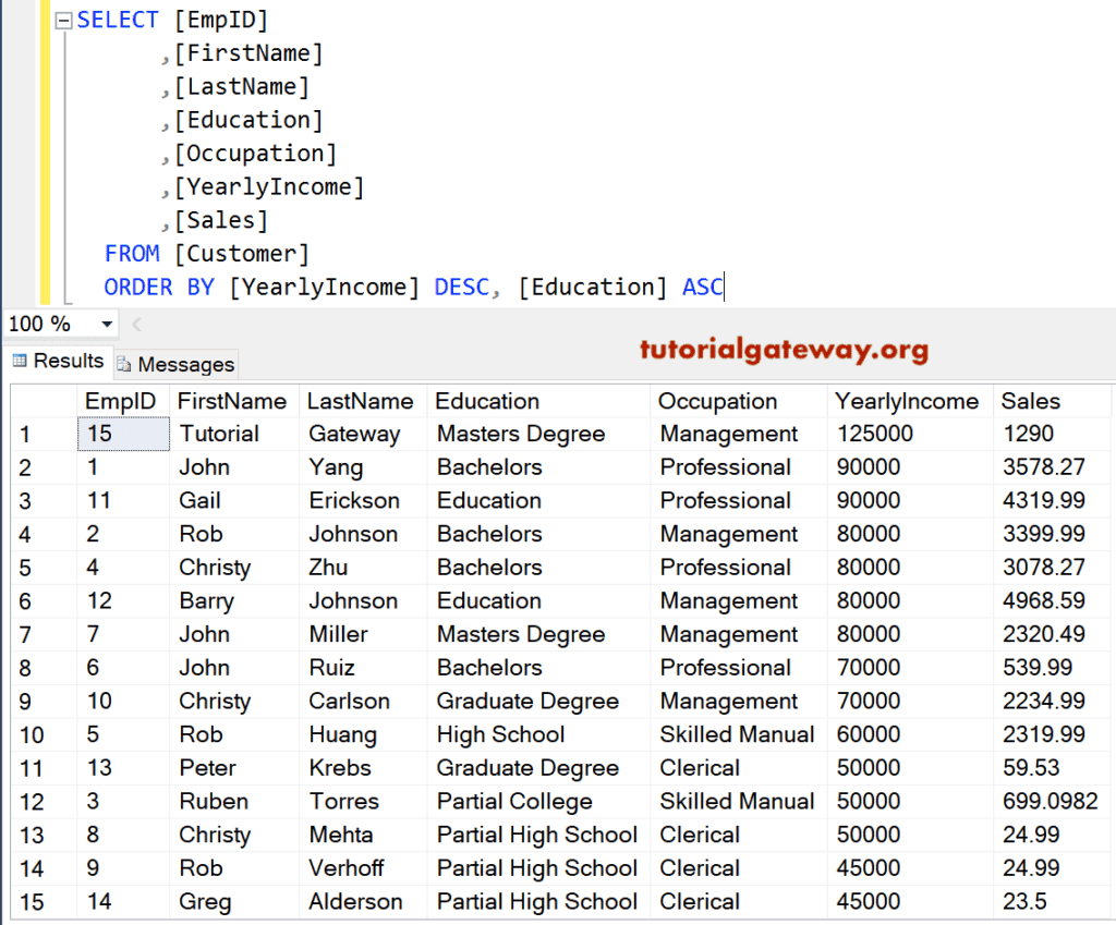 Combine DESC and ASC in Order By Clause
