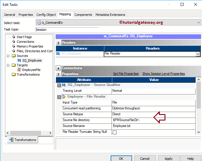 Command Task in Informatica 16