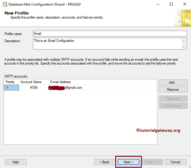 Add Profile Name and Description 8