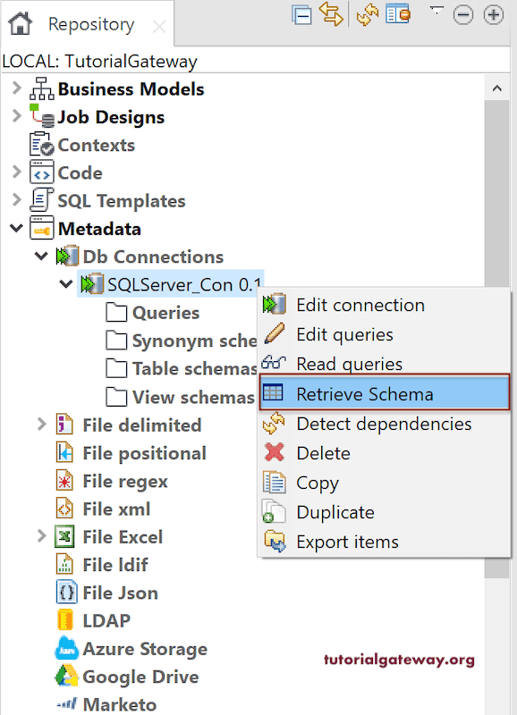Connect Talend to SQL Server 7