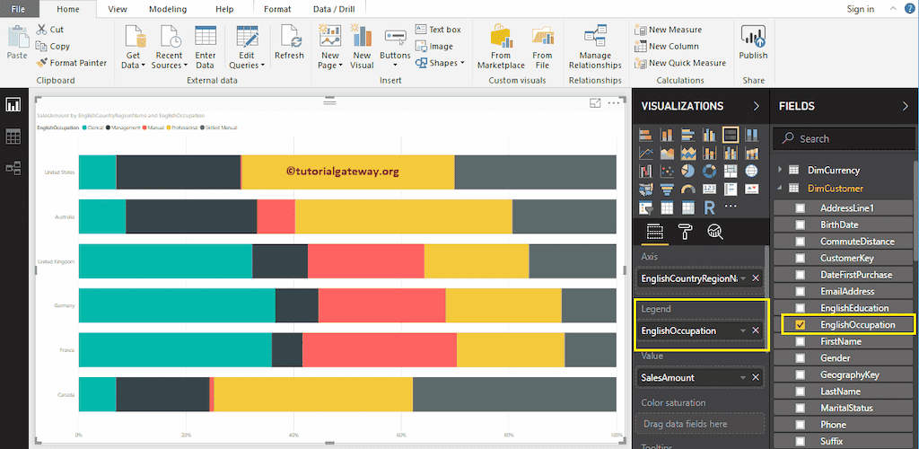 Create a 100% Stacked Bar Chart 5