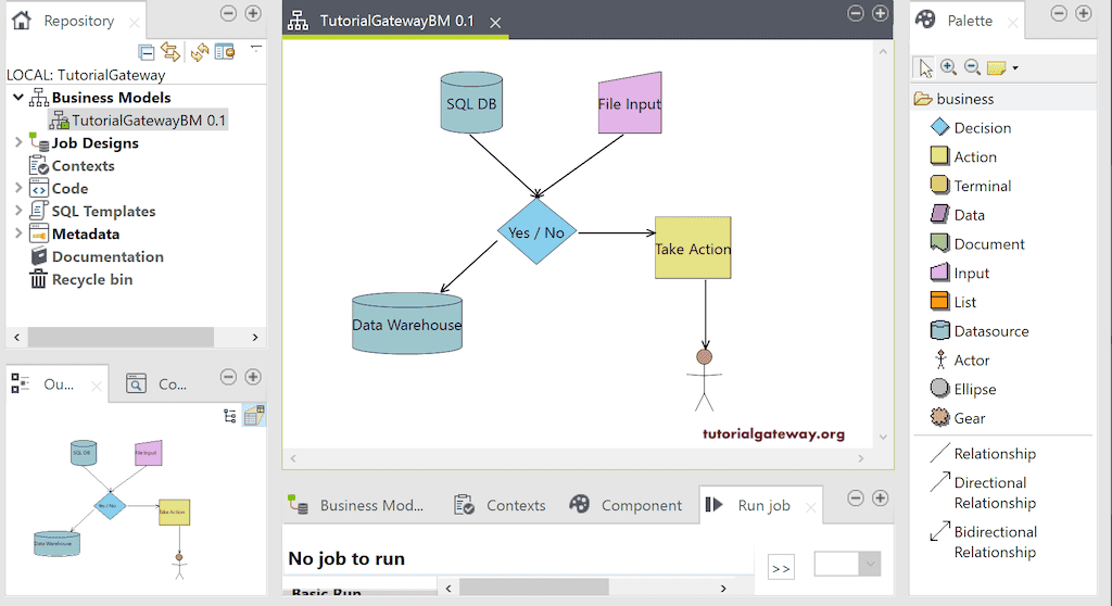 Create a Talend Business Model 8