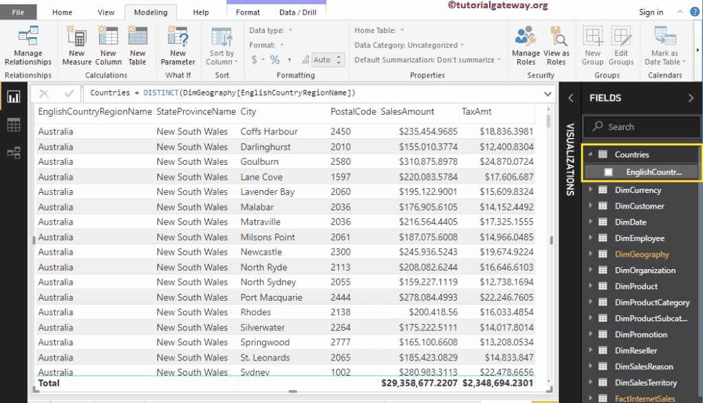 Create Calculated Tables 3