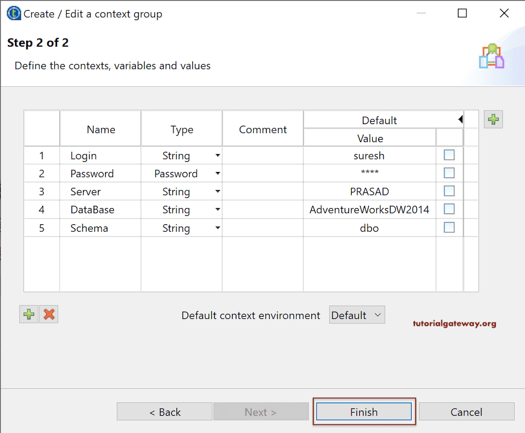 Create Global Context Group 4