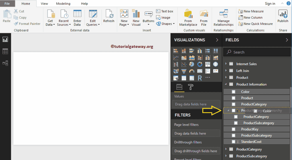Create Hierarchy in Power BI 4