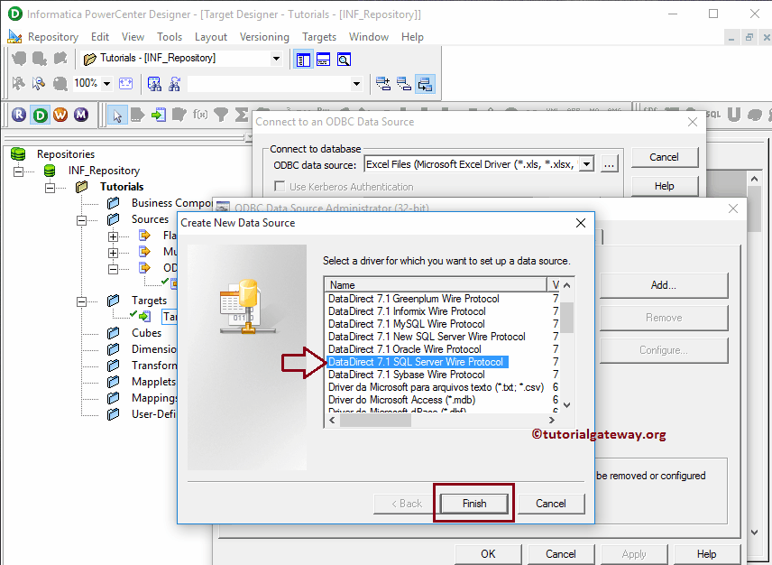 Create Informatica Target table using Source Definition 10