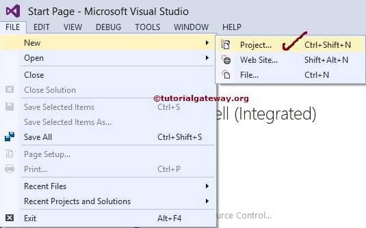 Create a New Project in SSRS 2