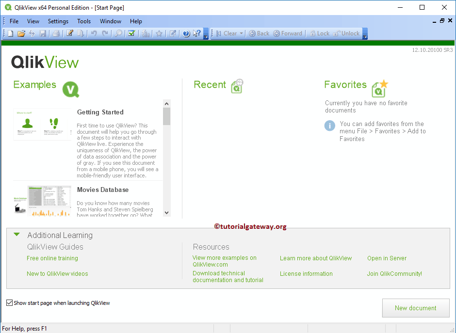 Create New QlikView Report Using Wizard 1