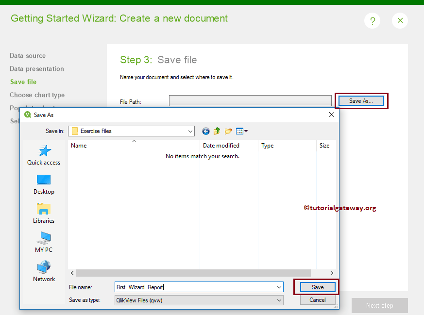 Create New QlikView Report Using Wizard 10